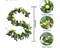 2-Pack 12FT Artificial Lemon Garland – Faux Fruit Vine with Greenery for Spring & Summer Home, Wedding, Party, Door, Wall, Mantle, and Table Decorations